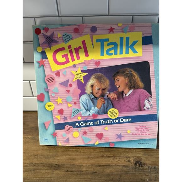 GIRL TALK Truth or Dare Board Game 100% COMPLETE w/ ZITS First Edition 1988 EUC - Picture 1 of 6